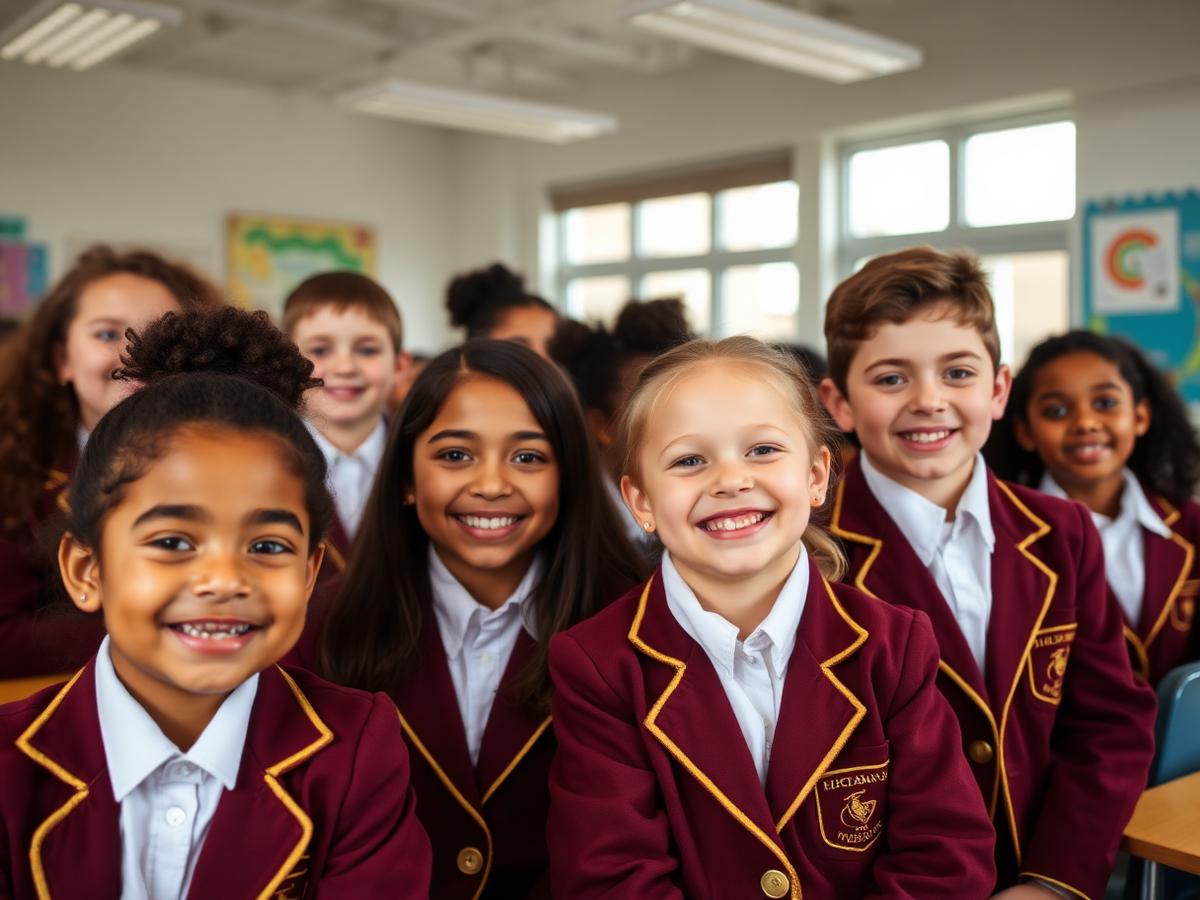 Aso British School students in class